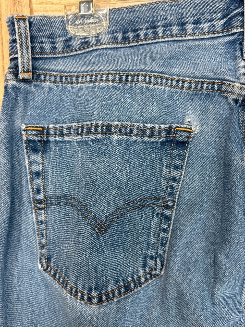 Levi's Men's Medium Blue Straight-Leg Jeans Size 36X34